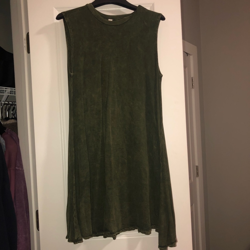 Primi Basic Army Green Mini Dress